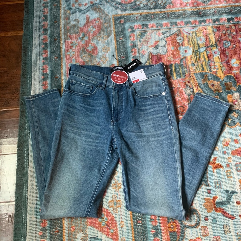 Express high rise skinny jeans